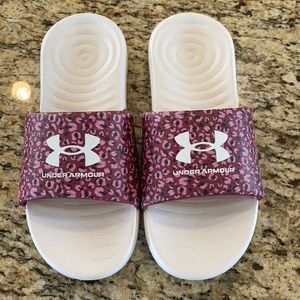 Ladies Under Armour slides
